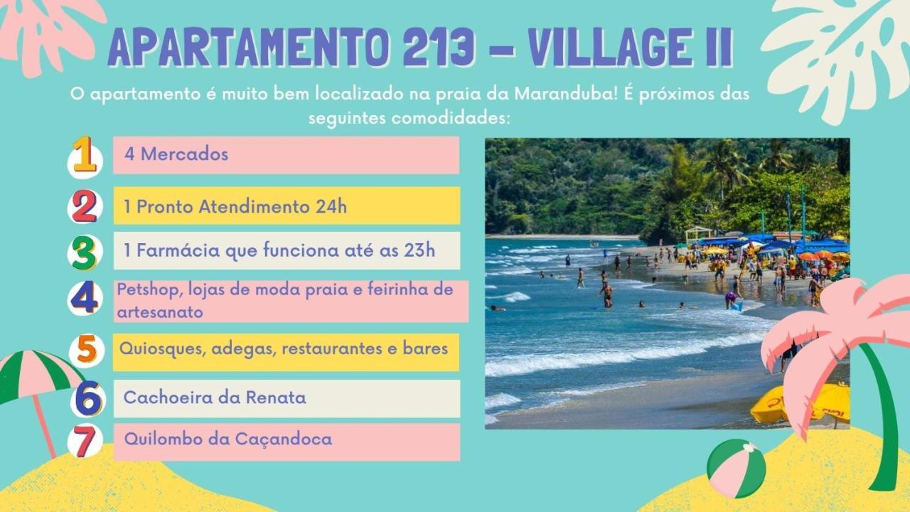 Apartamento Ubatuba 150M Do Mar Maranduba Buitenkant foto